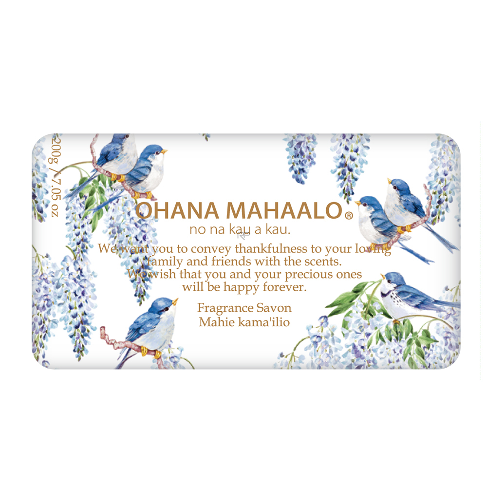 OHANA MAHAALO 紫藤啾啾 絲柔手工皂200g