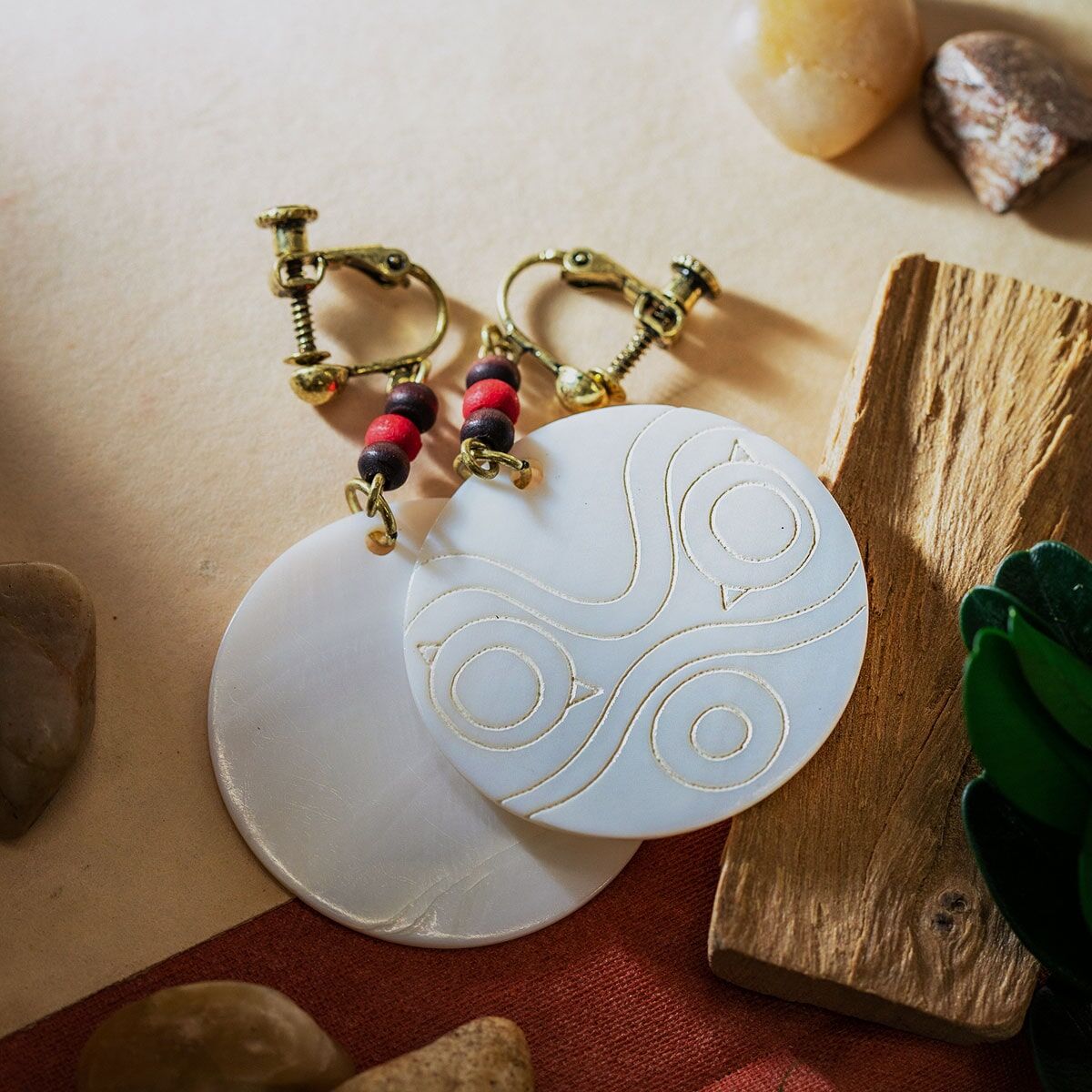 夾式耳環　魔法公主 小桑的耳環