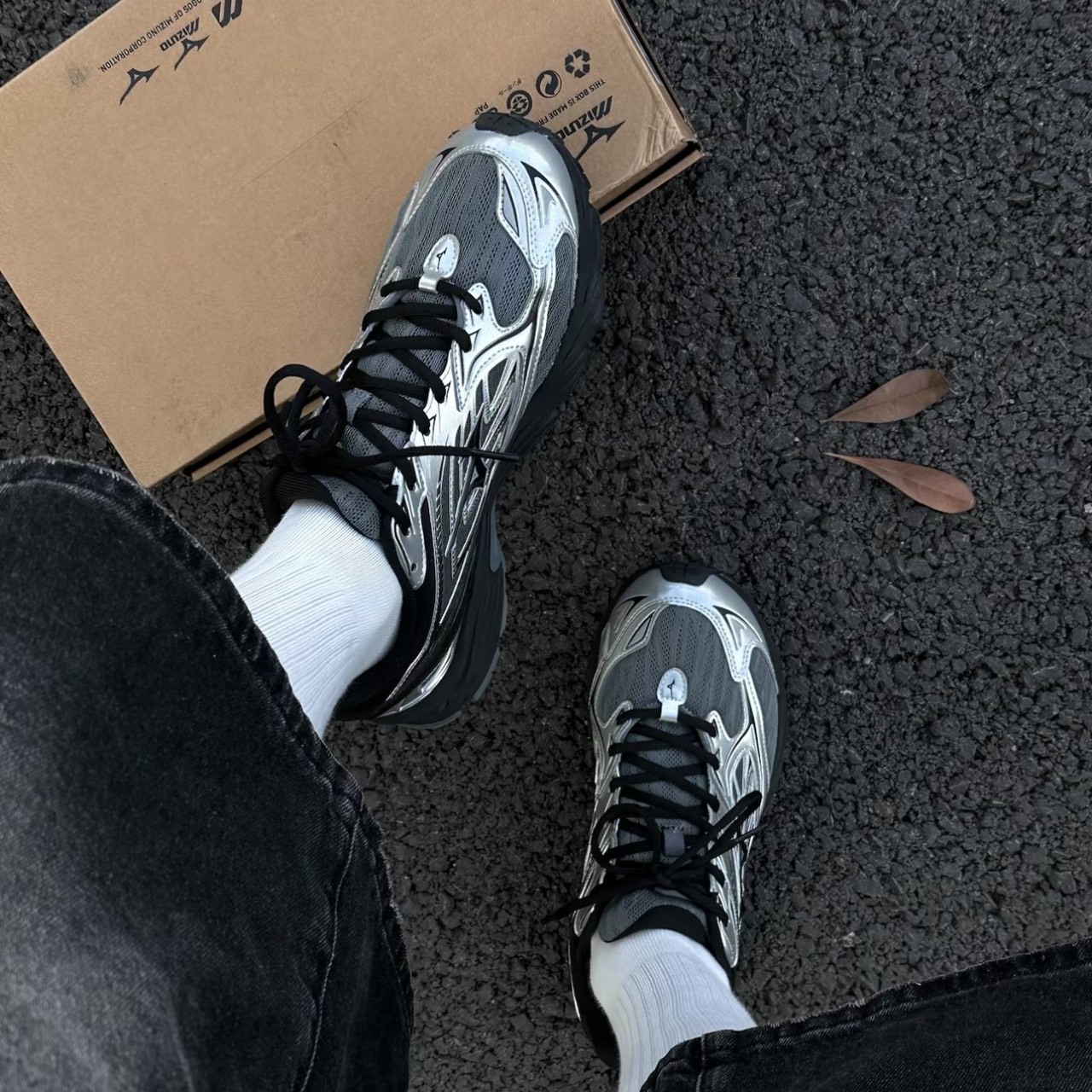 "代購" Mizuno FIYI TL V2 黑銀配色 金屬銀 D1GH241504