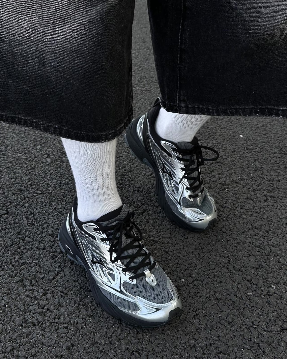 "代購" Mizuno FIYI TL V2 黑銀配色 金屬銀 D1GH241504