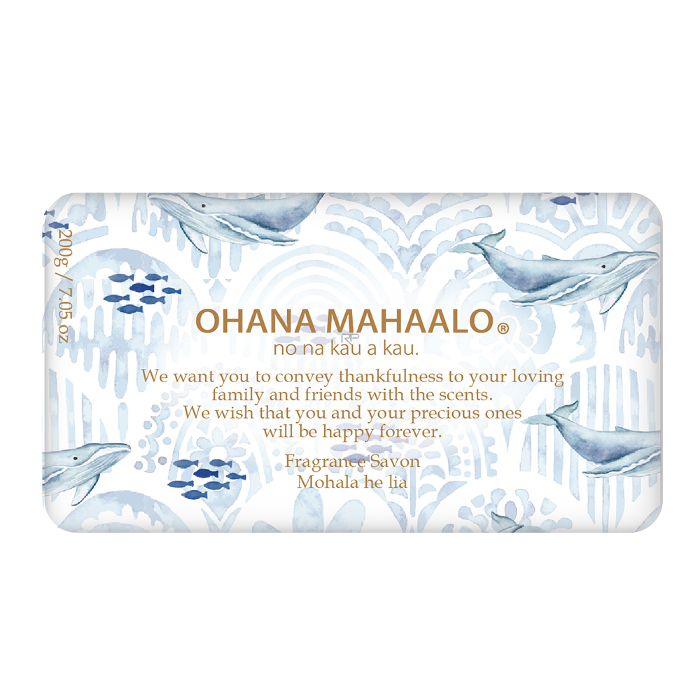 OHANA MAHAALO 築夢藍鯨 絲柔手工皂200g