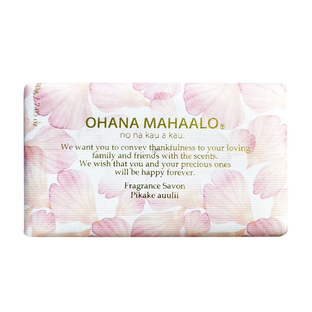 OHANA MAHAALO 愛戀茉莉 絲柔手工皂200g