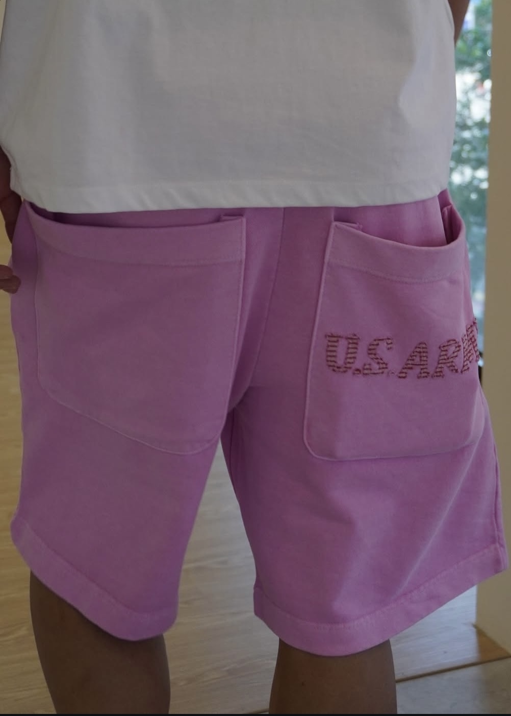 粉紅色army短褲 （此款有三色）
