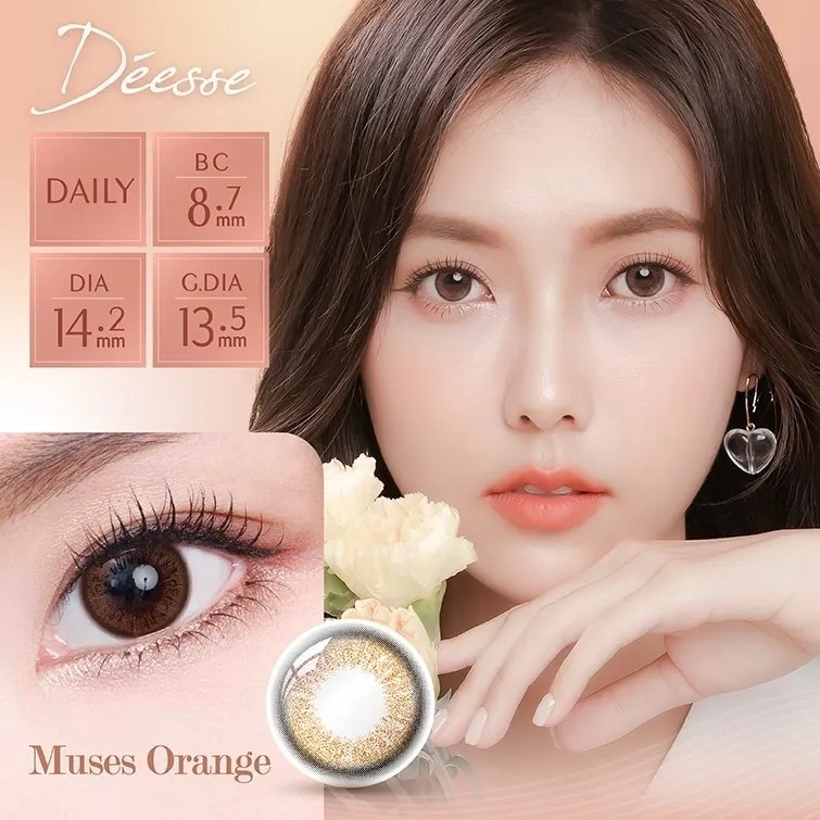 [買一送一] Déesse 女神 1 Day Muses Orange｜日拋彩妝隱形眼鏡｜每盒10片