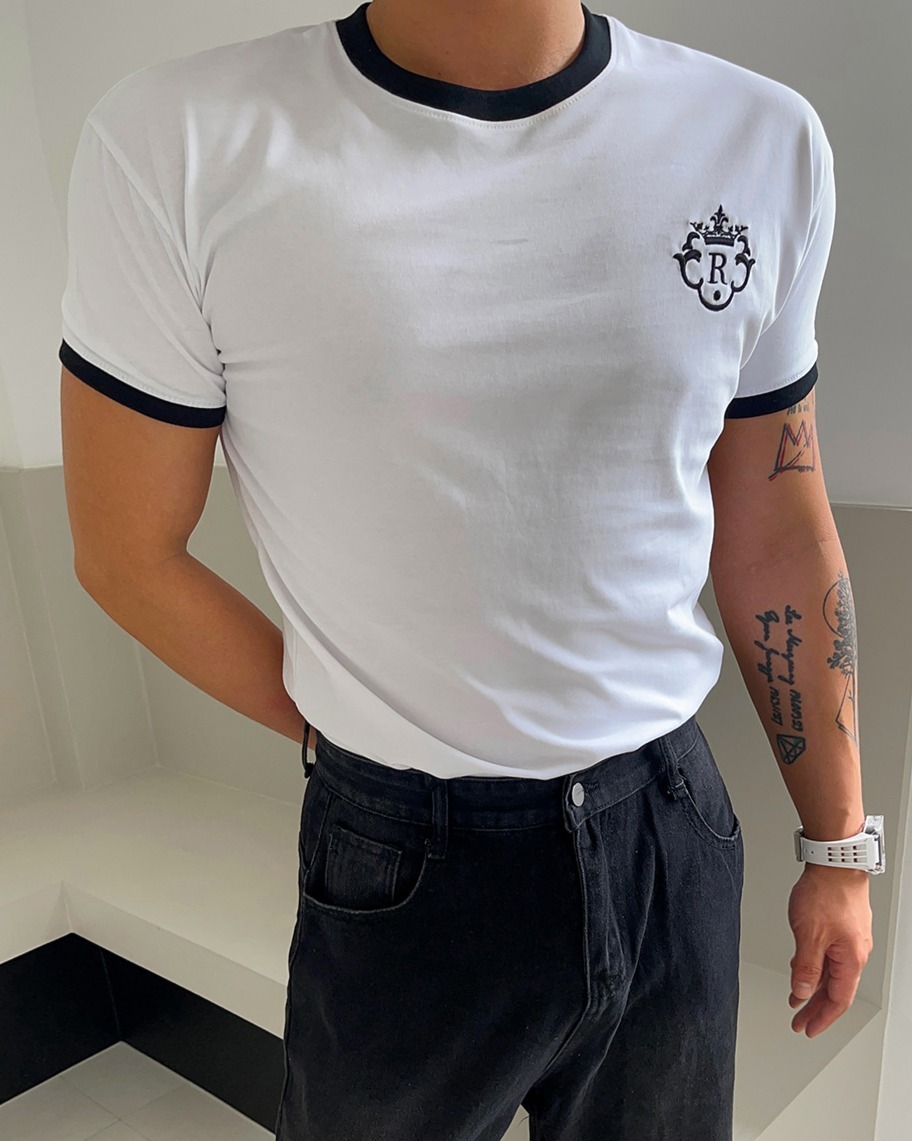 Muscle Fit Ringer 短袖T卹