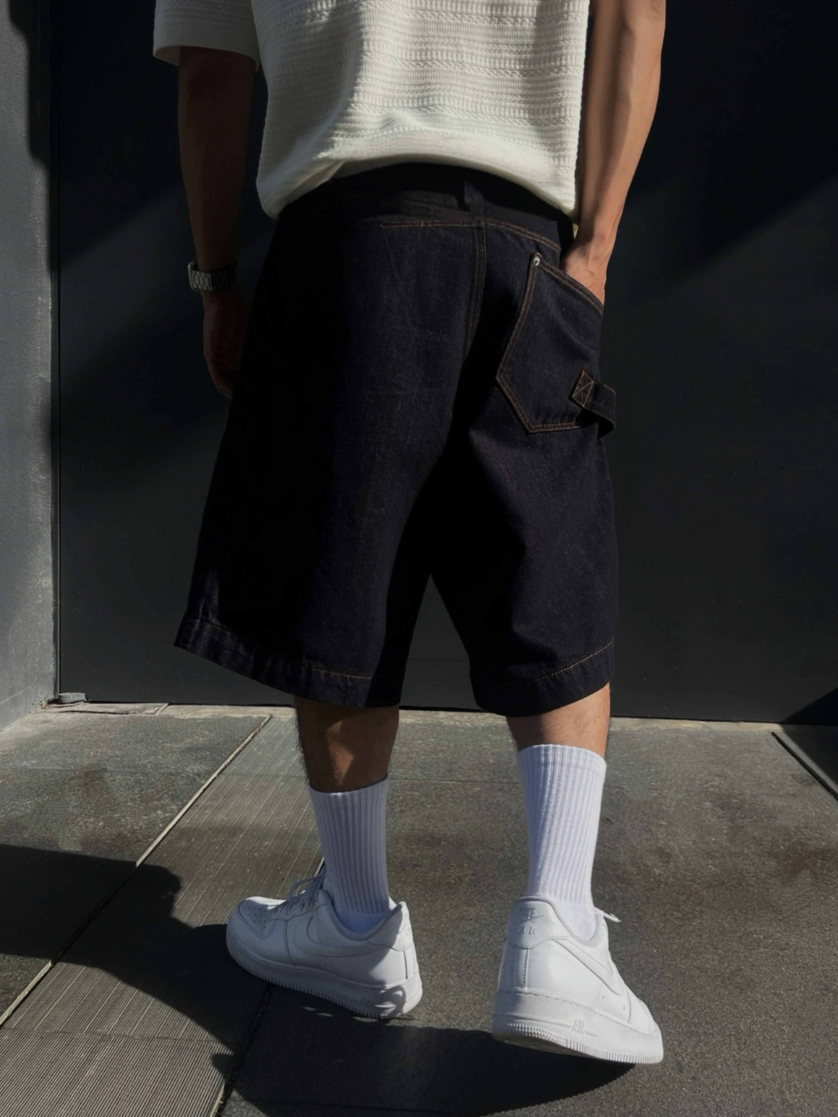 [1atm] 原色-低檔單寧短褲