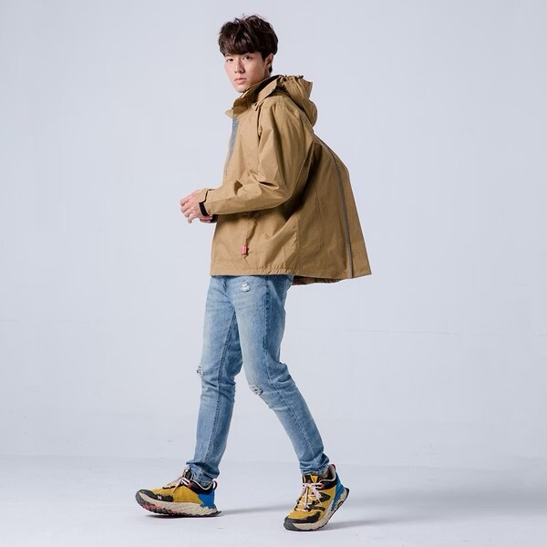 BRIGHT DAY 背MAX『套頭』兩件式雨衣 棕色 專利透氣 可背包