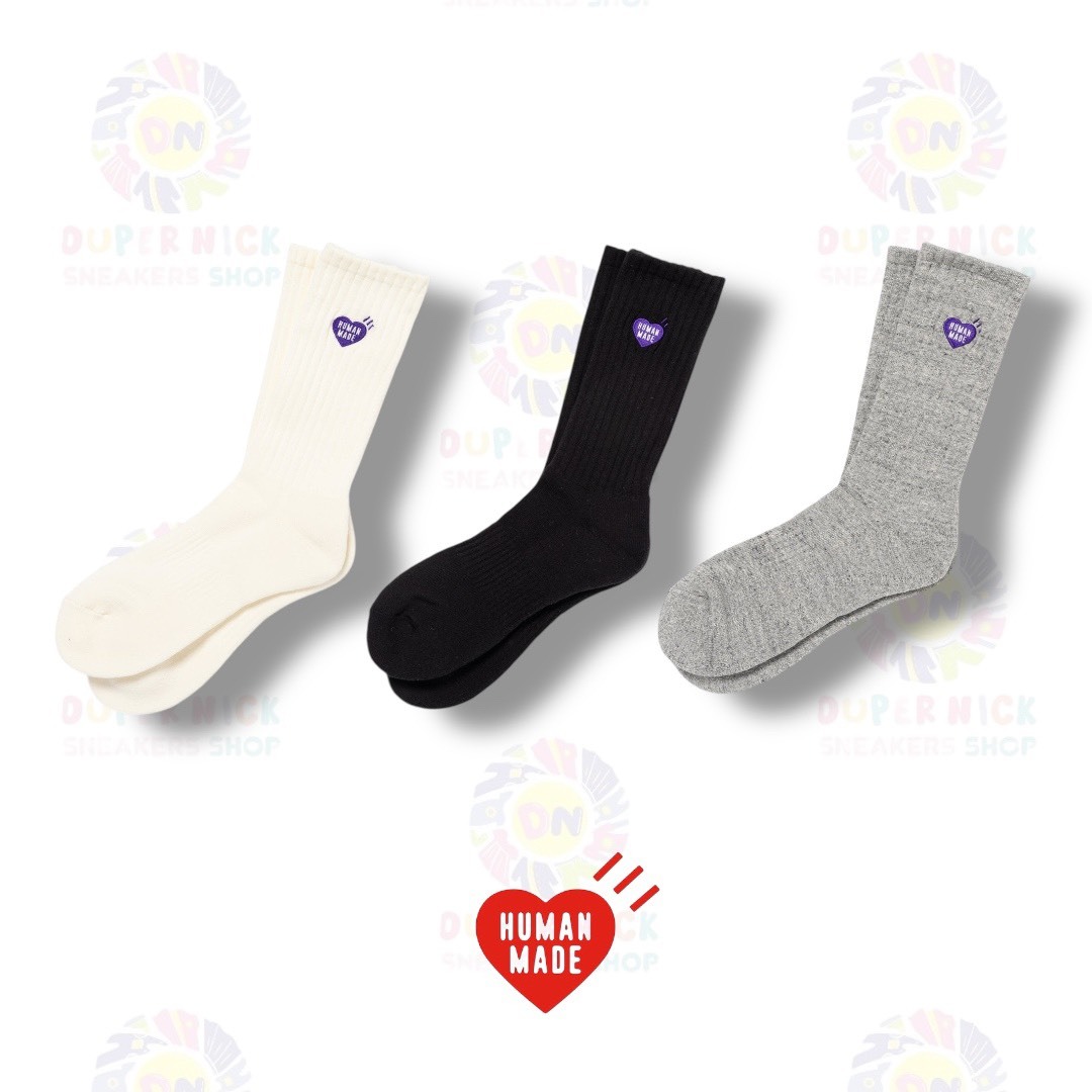 HUMAN MADE PILE SOCKS 紫色愛心 長襪