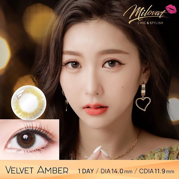 [買一送一] Milovat 1 Day Velvet Amber｜日拋彩妝隱形眼鏡｜每盒10片