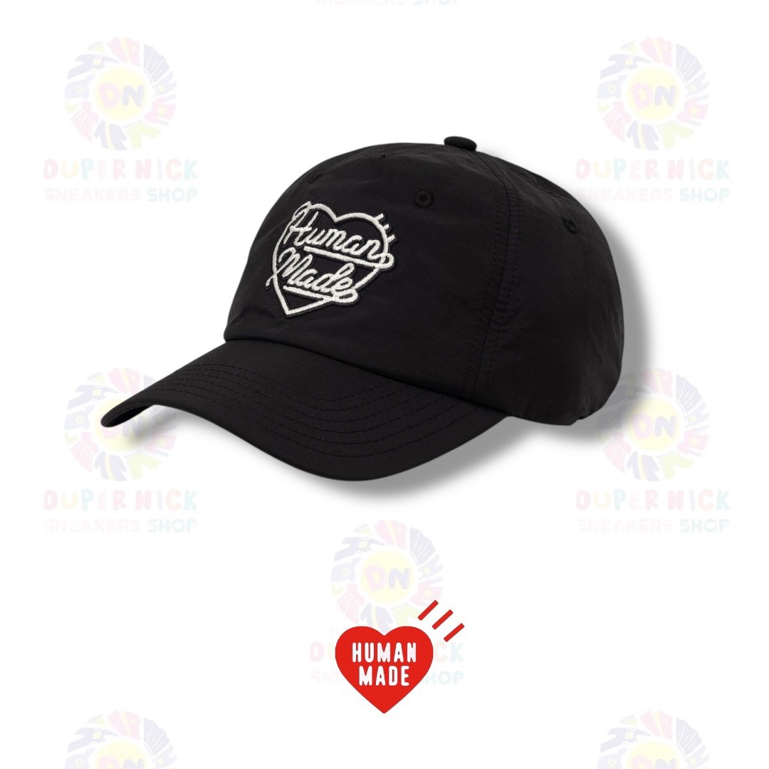 HUMAN MADE 5PANEL NYLON CAP 草寫愛心刺繡