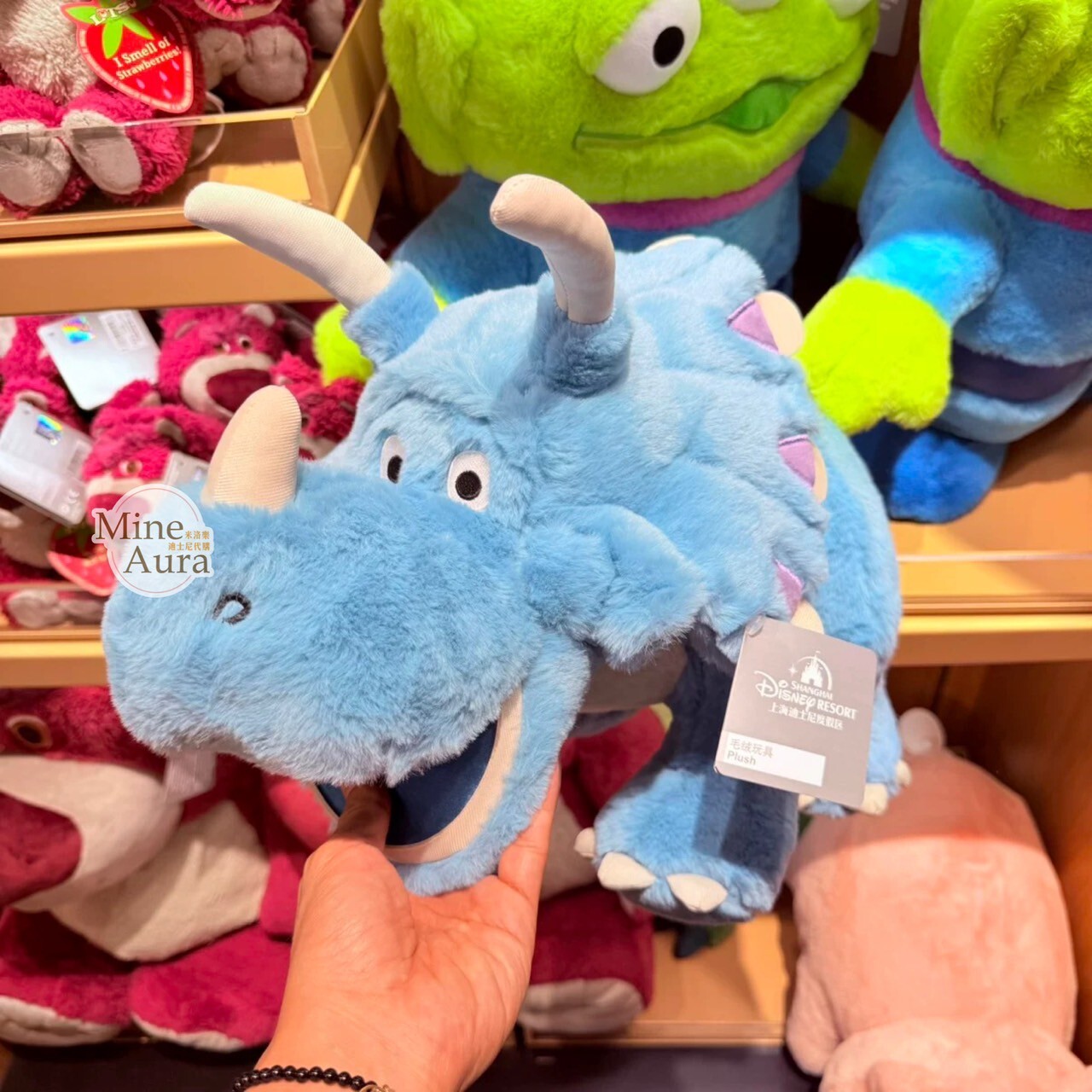 犀莉 Trixie L號 娃娃 玩偶 玩具總動員 Toy Story -上海迪士尼樂園