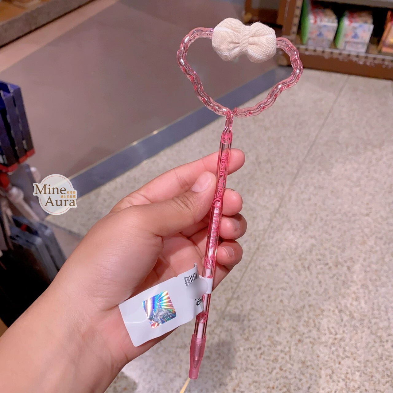 雪莉玫 ShellieMay 大頭簍空 造型 圓珠筆 -上海迪士尼樂園