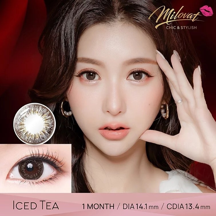 Milovat 1 Month Iced Tea｜月拋彩妝隱形眼鏡｜每盒2片