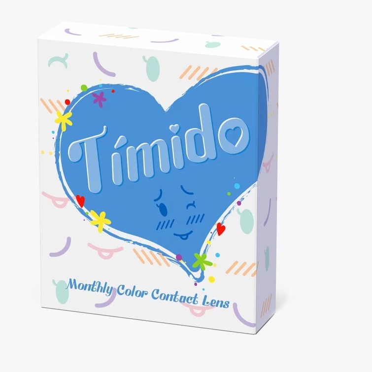 Timido 1 Month Blush Cherry｜月拋彩妝隱形眼鏡｜每盒2片