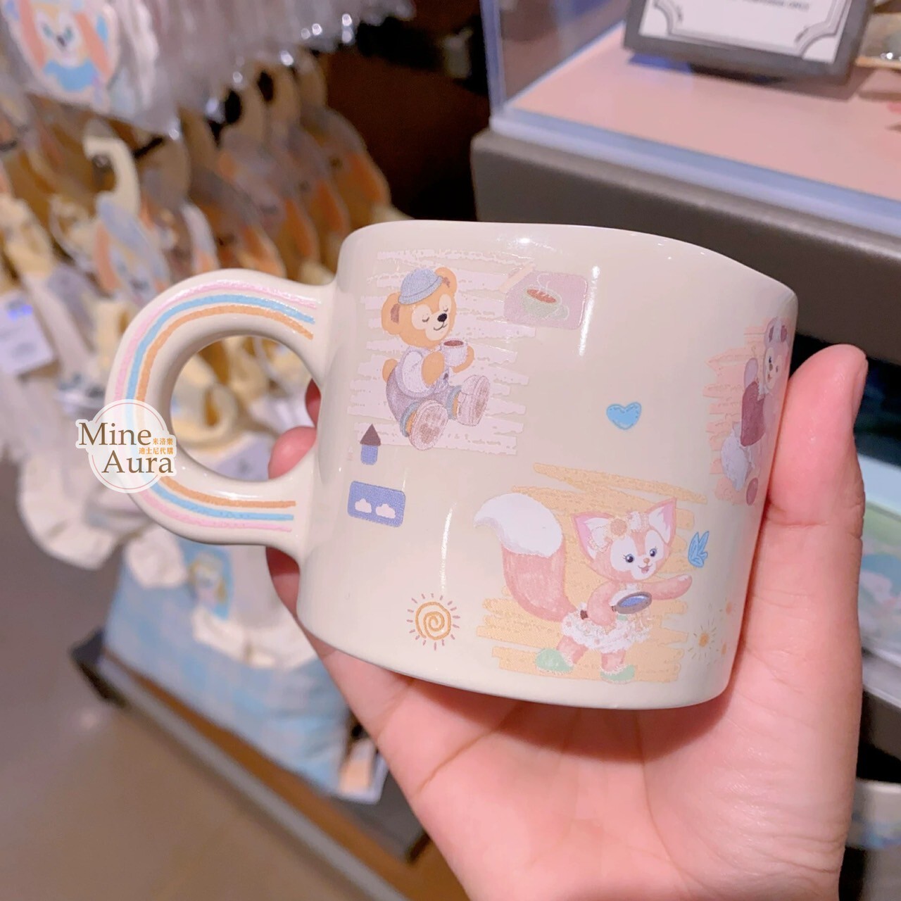 達菲 Duffy 與好友們 自然的色彩系列 圖案 馬克杯 水杯 -上海迪士尼樂園