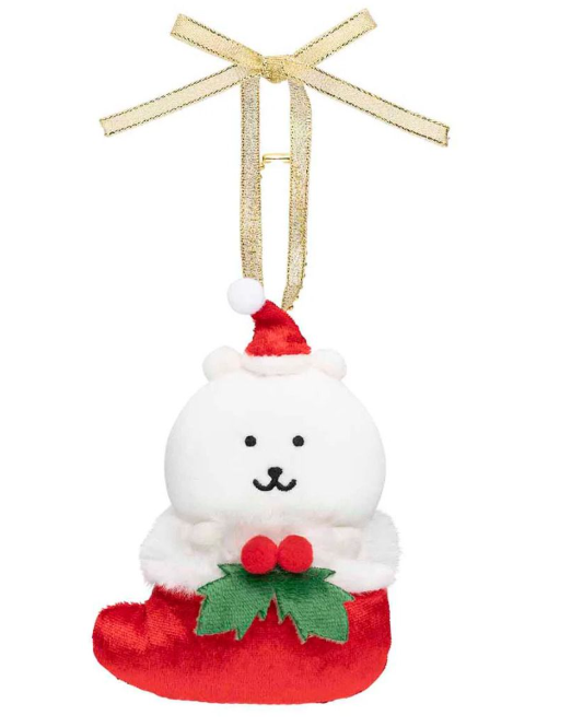 現貨-日本正版 自嘲熊 Jokebear 聖誕襪 公仔吊飾