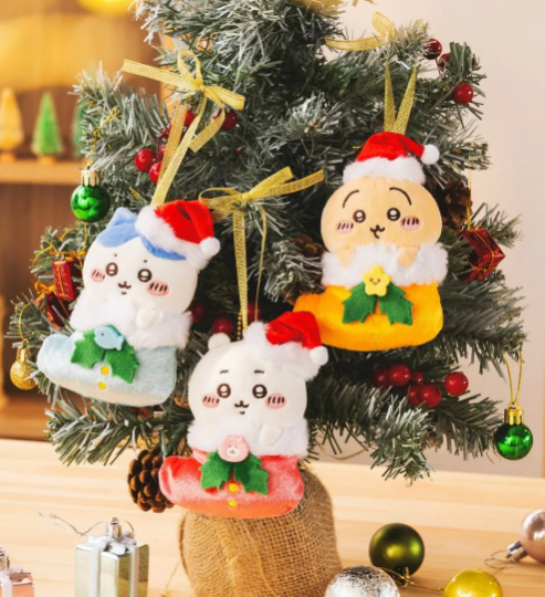現貨-日本正版 Chiikawa 小八 Usagi 聖誕襪 公仔吊飾-