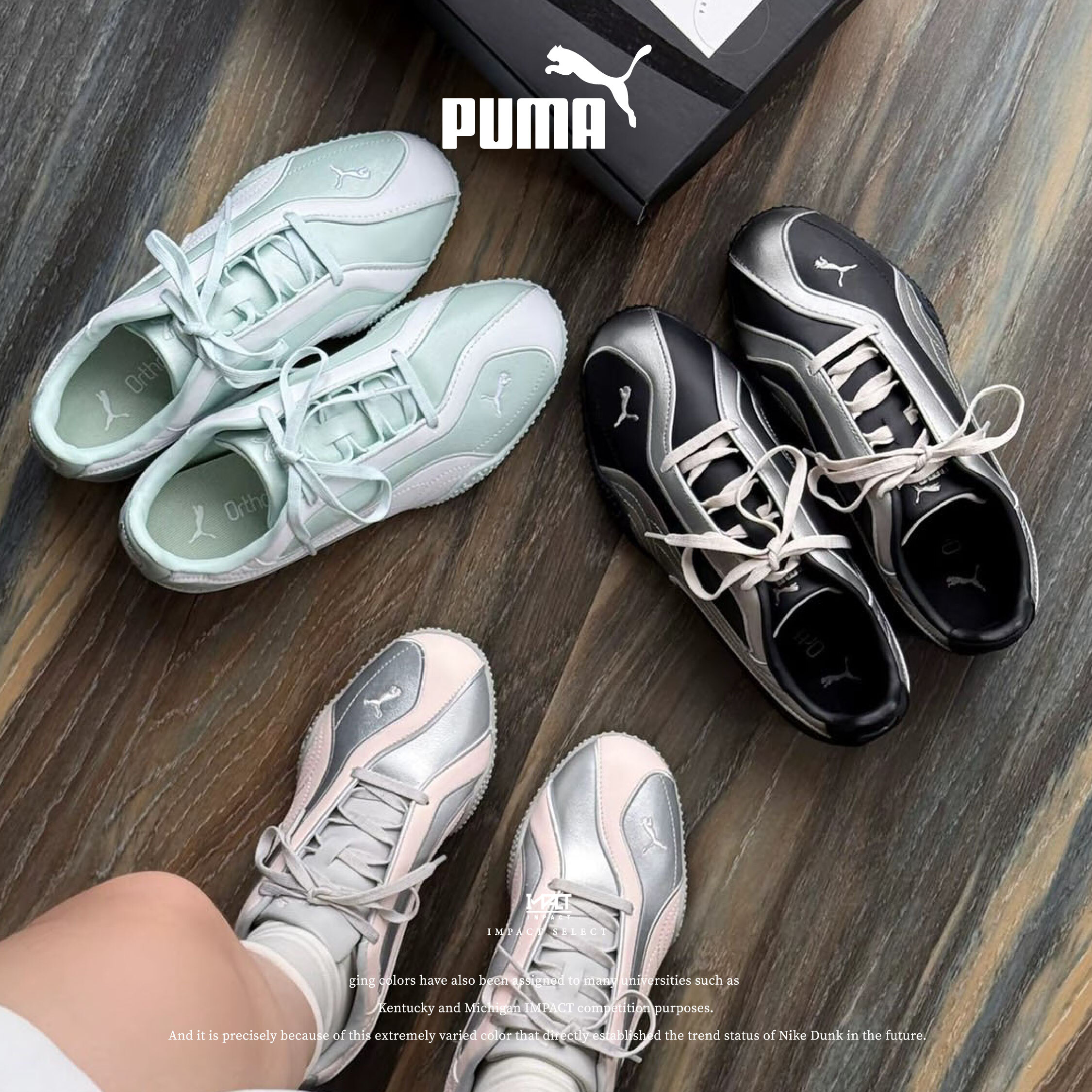PUMA Bella V2 Leather 銀光黑 珠光綠 銀光粉 賽車鞋 薄底鞋 男女同款 404043