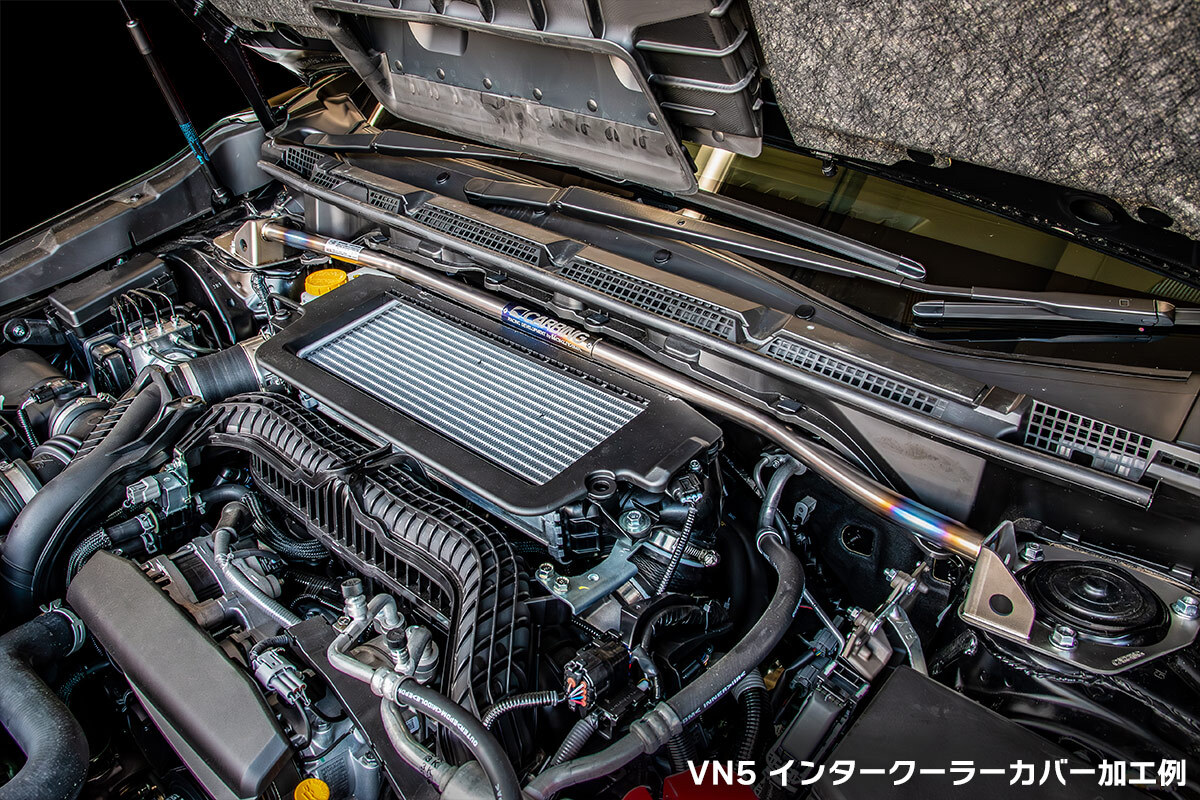 OKUYAMA CARBING 鈦金屬引擎室拉桿 SUBARU WRX VB