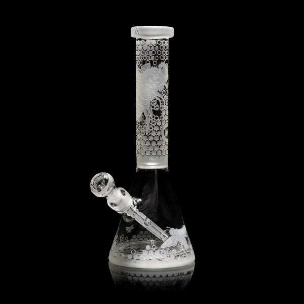 🇺🇸 MilkyWay - Bee Hive Beaker Bong 玻璃水煙壺（35cm）