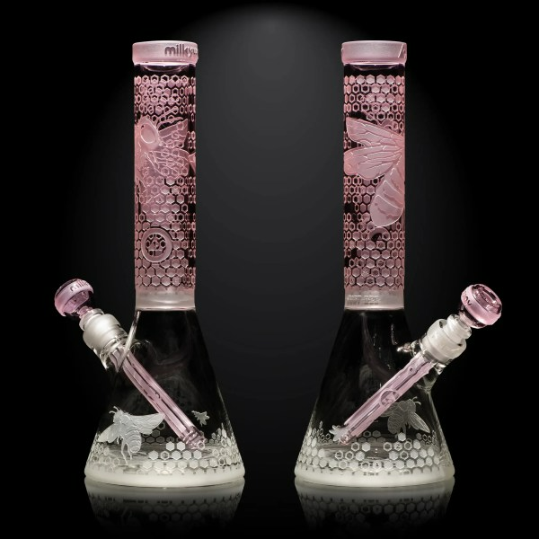 🇺🇸 MilkyWay- Bee Hive Beaker Bong 玻璃水煙壺（35cm）
