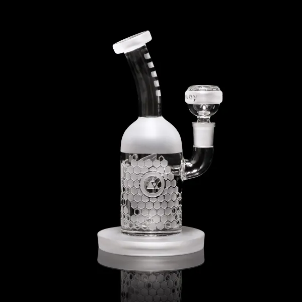 🇺🇸 MilkyWay - Bee Hive Clear Dab Rig 玻璃水煙壺（18cm）