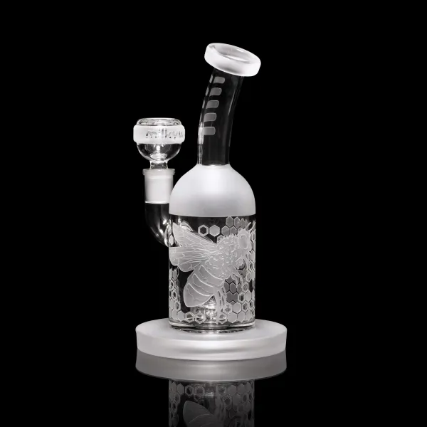 🇺🇸 MilkyWay - Bee Hive Clear Dab Rig 玻璃水煙壺（18cm）