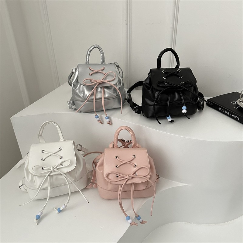 Korean Ballerina-Style Bowknot Tote Backpack