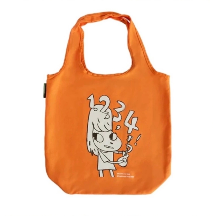 奈良美智 環保袋 1, 2, 3, 4! / Yuz 橘色