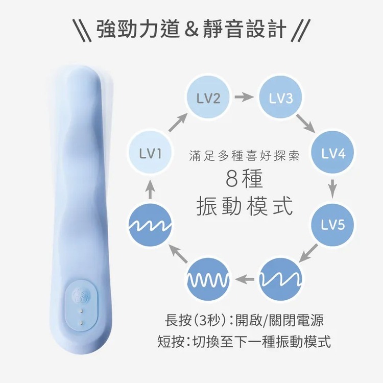 iroha FIT 曬月光 心弦月 震動按摩棒