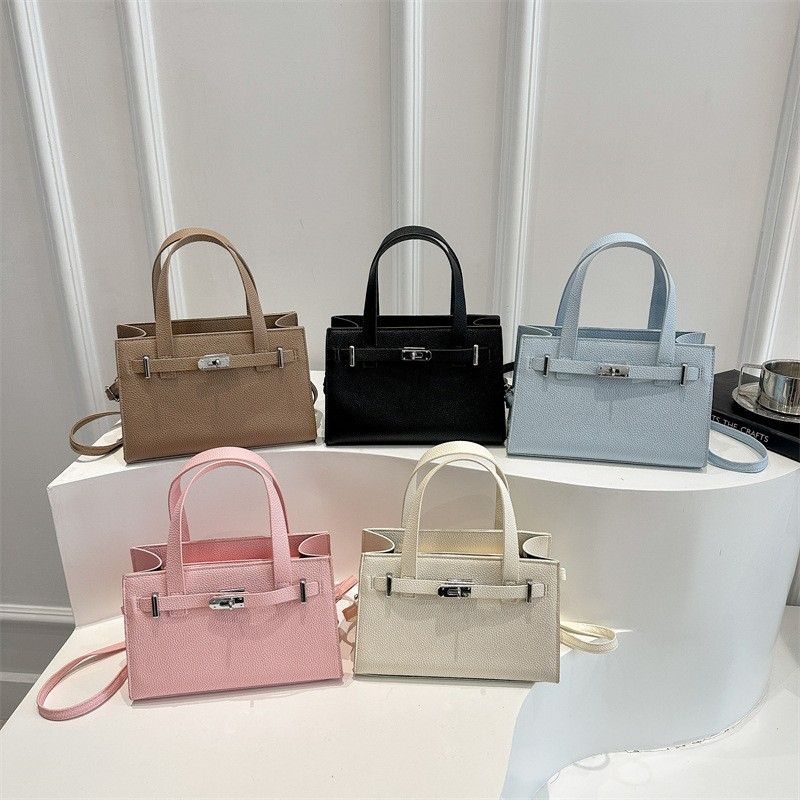 Chic Kelly-Style Large Capacity Crossbody & Tote Bag