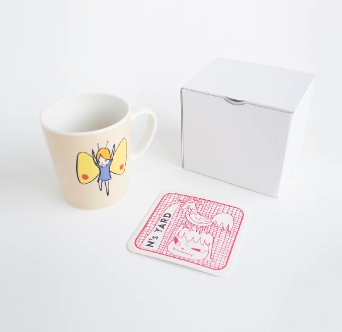 奈良美智 "Butterfly girl" 馬克杯 Yoshitomo Nara