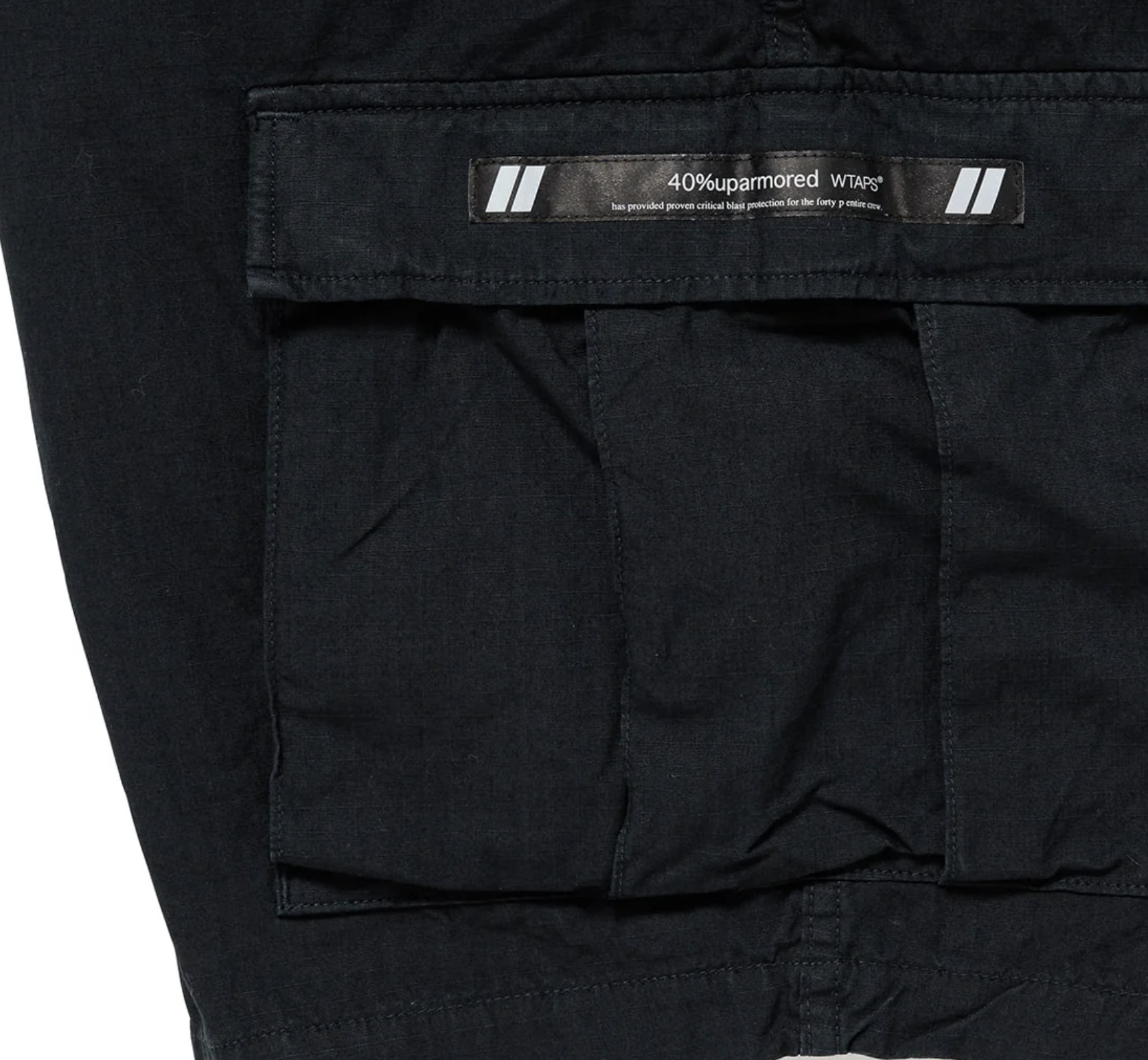 WTAPS SS25 MILS9602 / SHORTS / COTTON. RIPSTOP | BLACK
