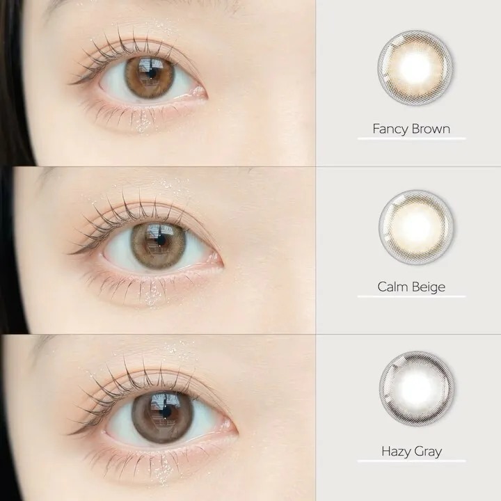 Karacon CHICOLOR 38% 1 Day #03 Hazy Gray 淡然灰｜日拋彩妝隱形眼鏡｜每盒10片