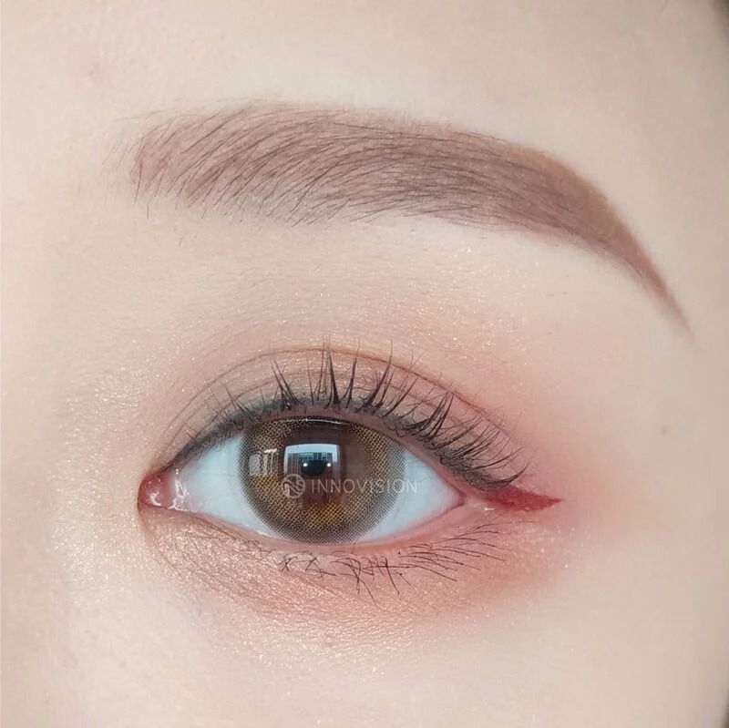 Karacon CHIC CHIC 38% 1 Day #07 Sunset Brown 夕陽棕｜日拋彩妝隱形眼鏡｜每盒10片