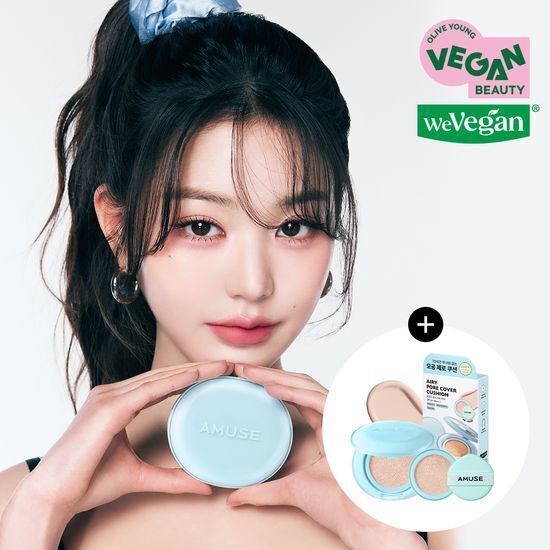 [15/09 - 30/09] AMUSE Airy Pore Cover Cushion 15g (with Refill) [Olive Young Planning Set]