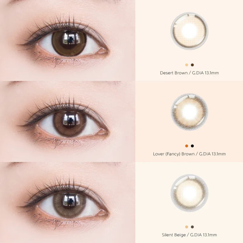 Karacon CHICOLOR 1 Month #102 Lover Brown 初戀棕｜月拋彩妝隱形眼鏡｜每盒1片