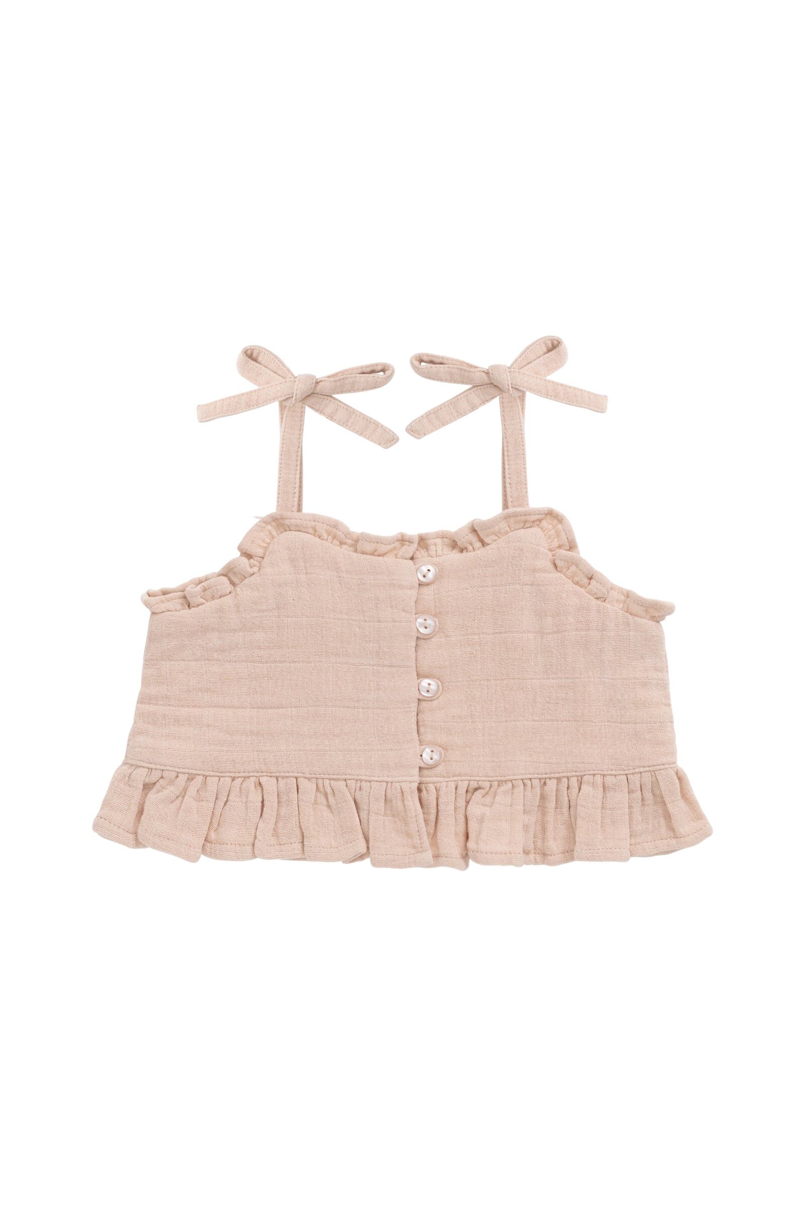 【預購】JAMIE KAY - Organic Cotton Muslin Mirabel Top（Chalky Pink）