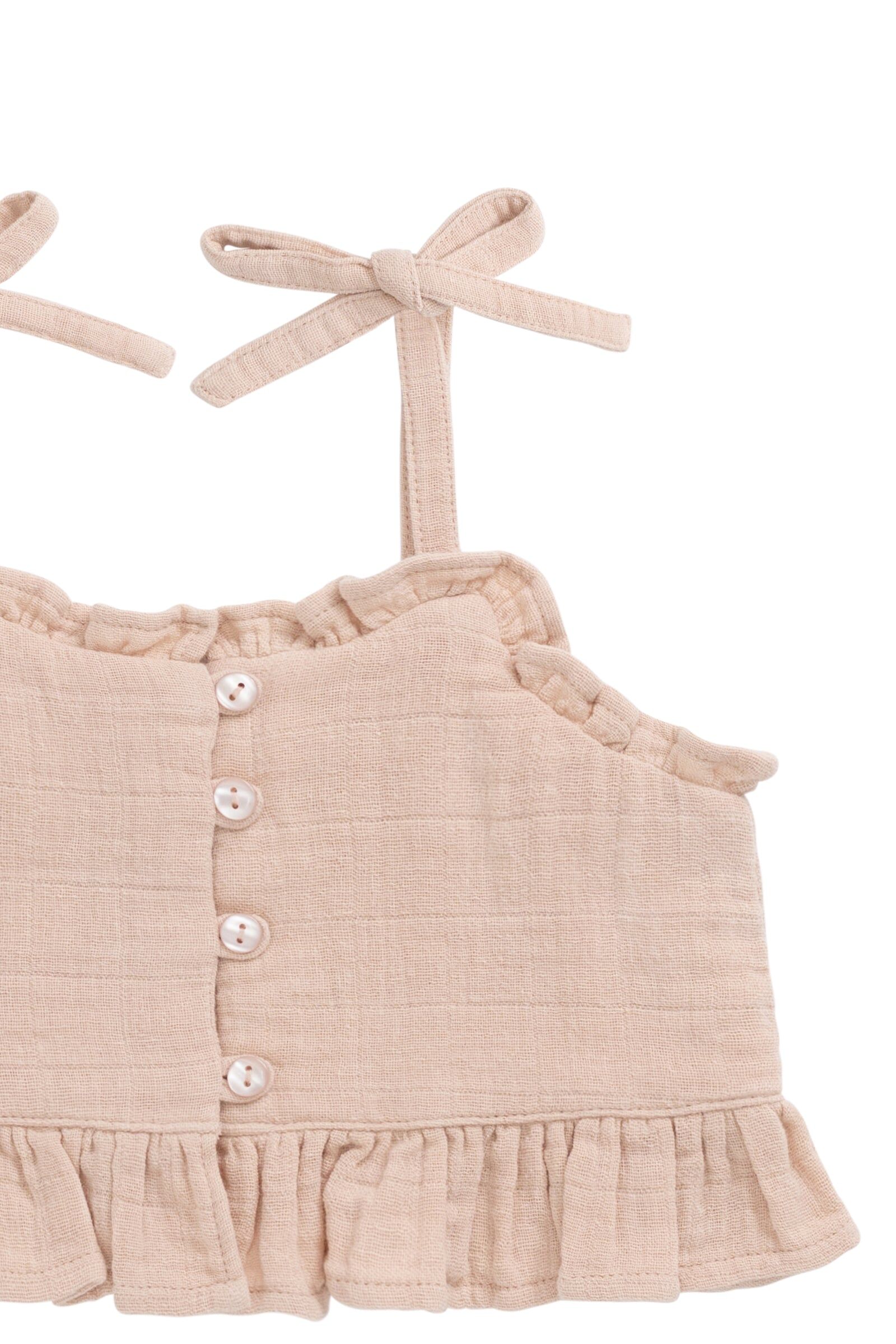 【預購】JAMIE KAY - Organic Cotton Muslin Mirabel Top（Chalky Pink）