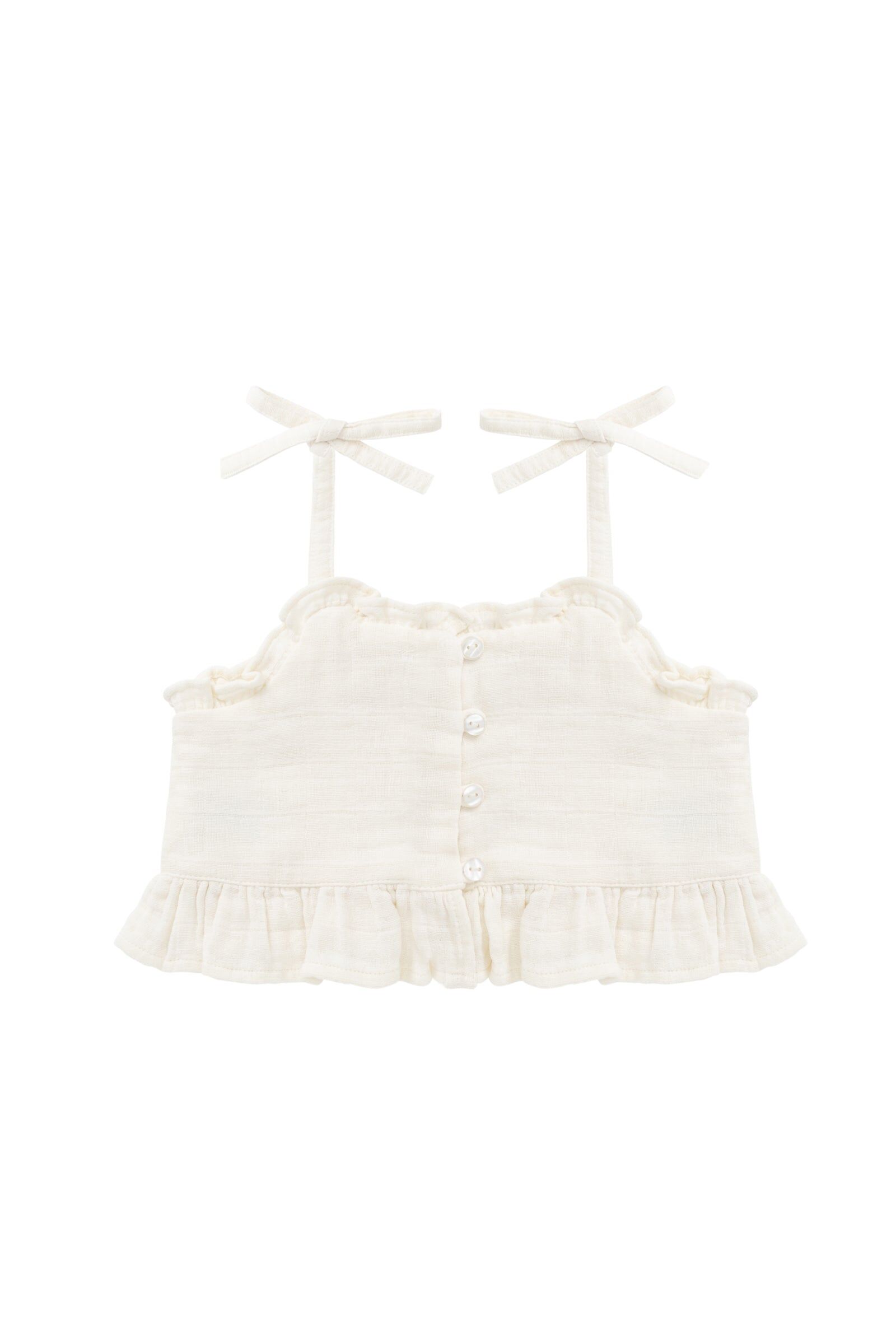 【預購】JAMIE KAY - Organic Cotton Muslin Mirabel Top（Parchment）