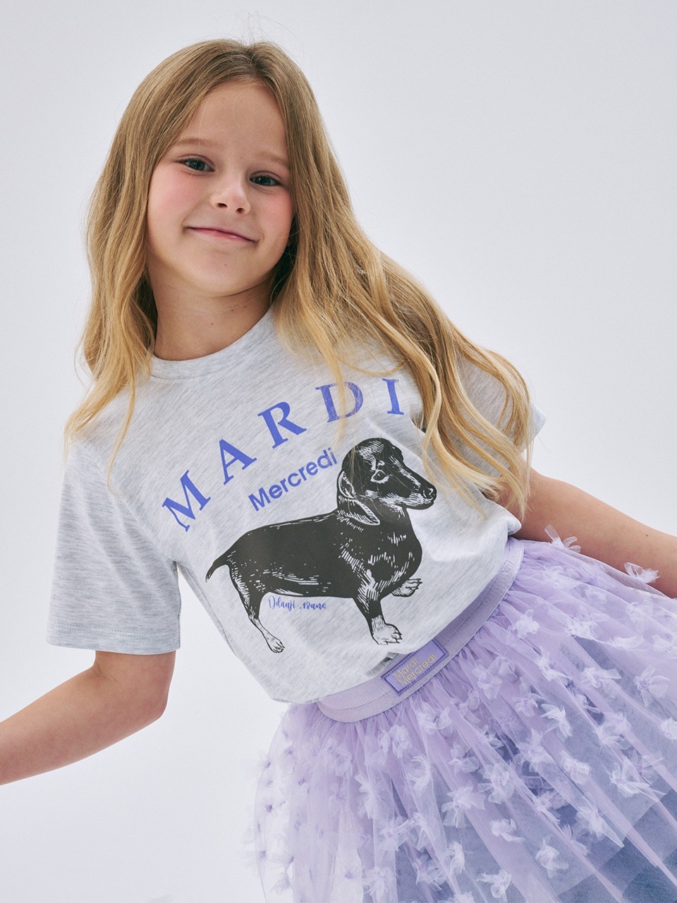 Mardi Mercredi KIDS TSHIRT DDANJI_HEATHER PURPLE