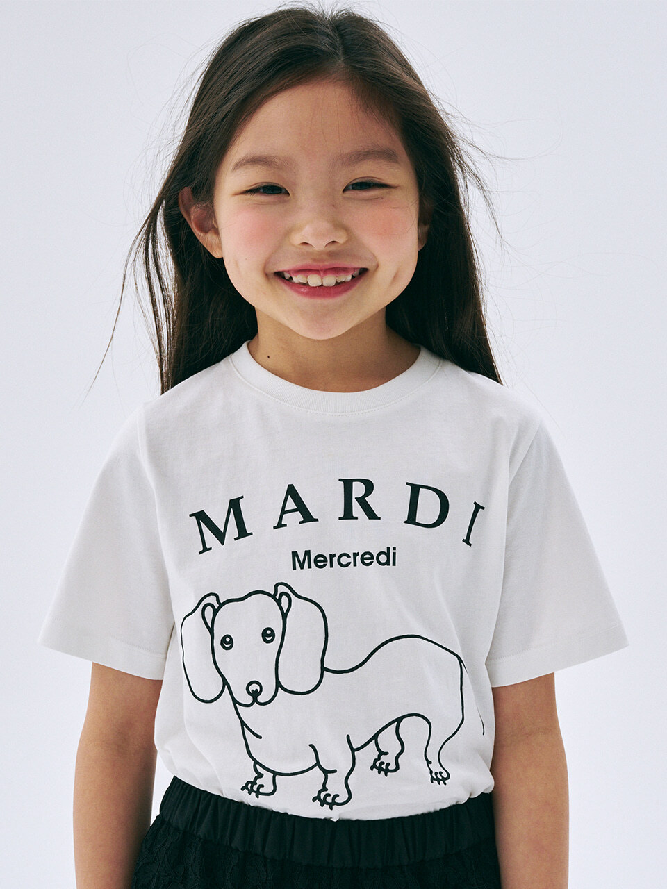 Mardi Mercredi KIDS TSHIRT DDANJI CH.06_IVORY BLACK