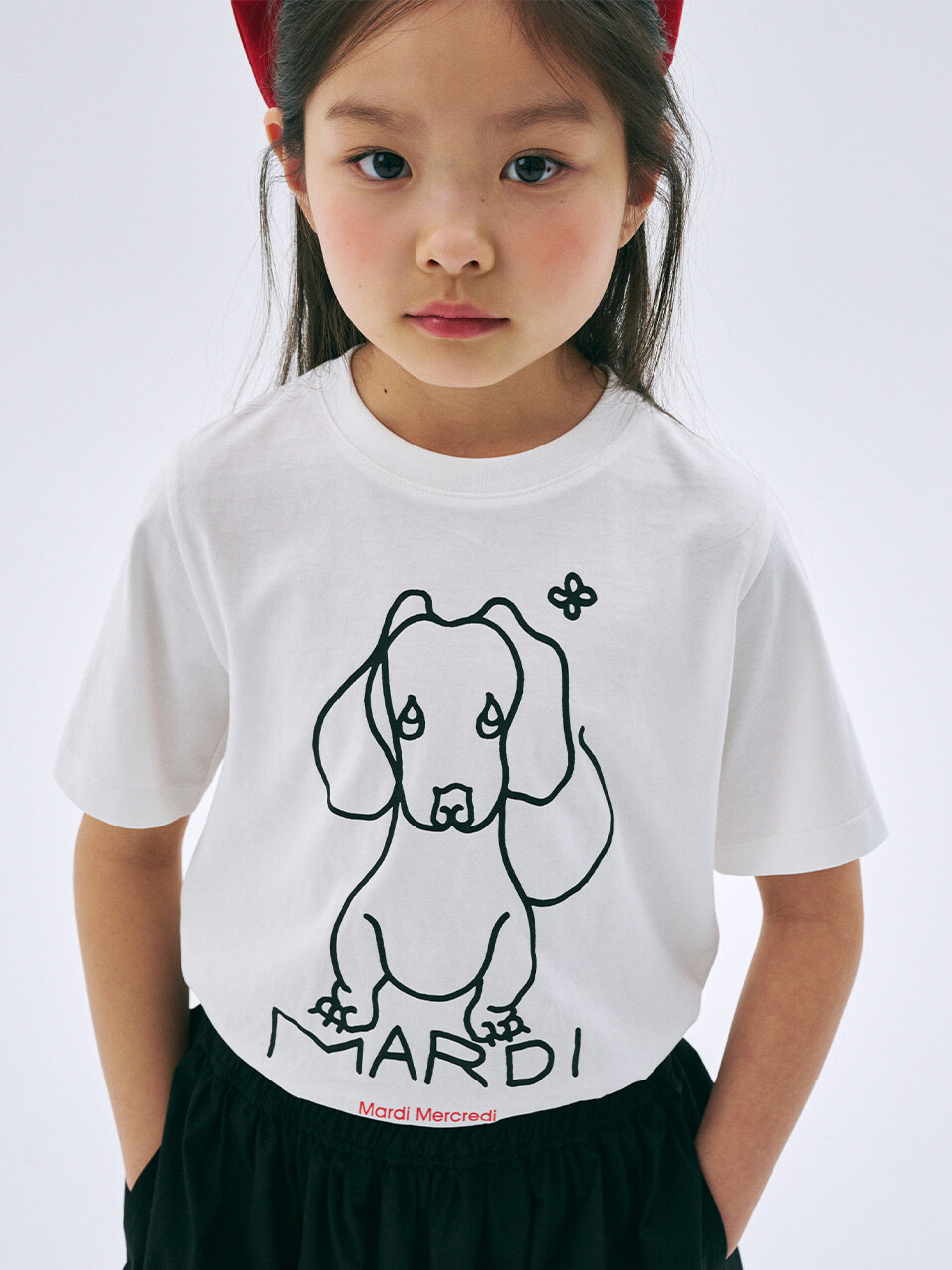 Mardi Mercredi KIDS TSHIRT DDANJI CH.02_IVORY BLACK