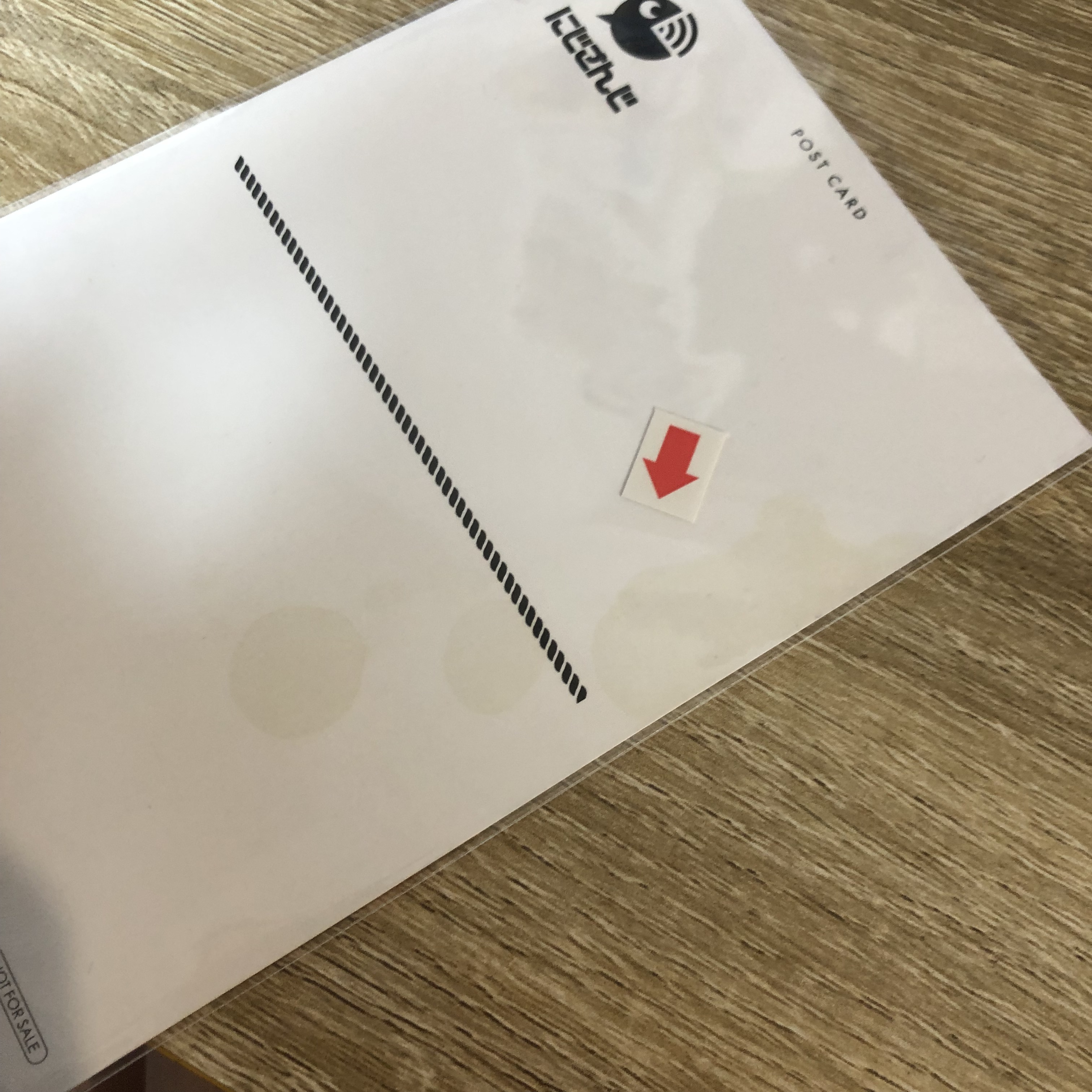 彩虹社 弦月 明信片 背瑕#292