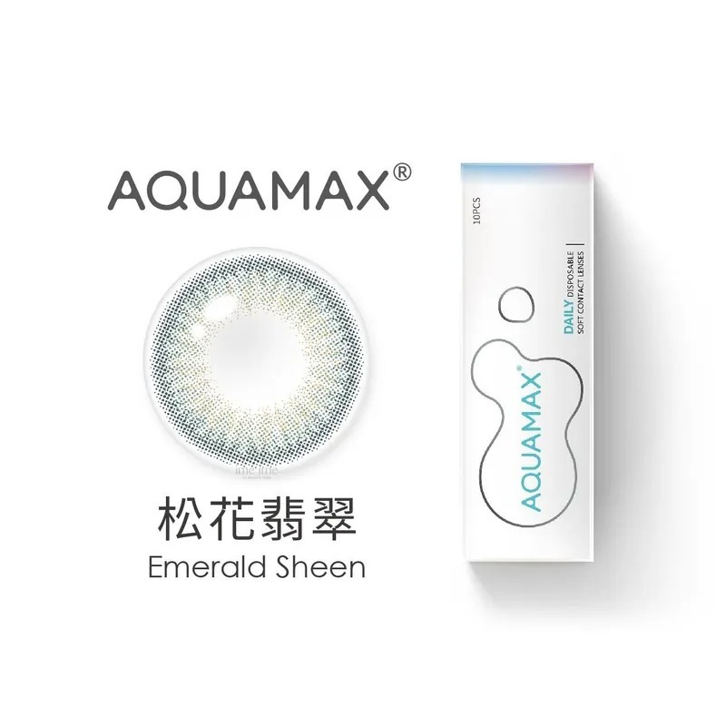 AQUAMAX 混血系列 松花翡翠｜日拋彩妝隱形眼鏡｜每盒10片