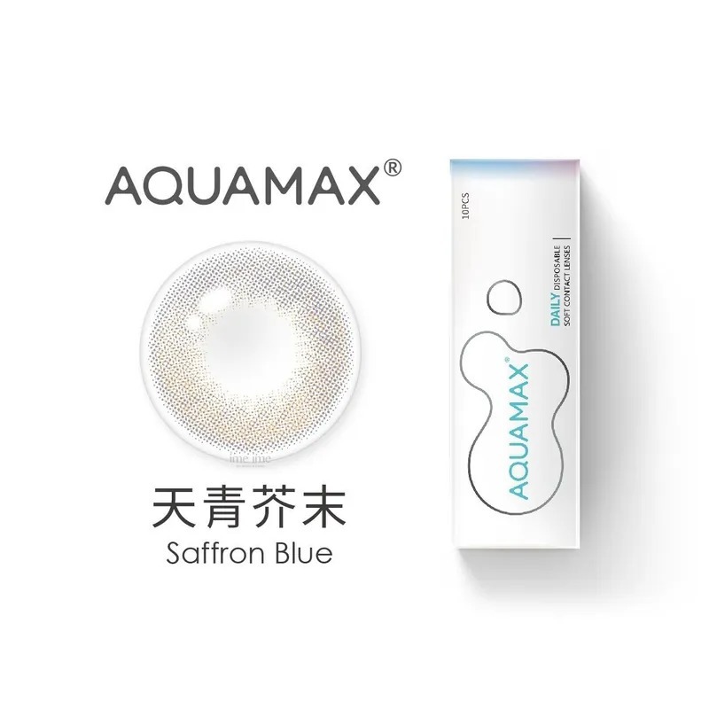 AQUAMAX 混血系列 天青芥末｜日拋彩妝隱形眼鏡｜每盒10片