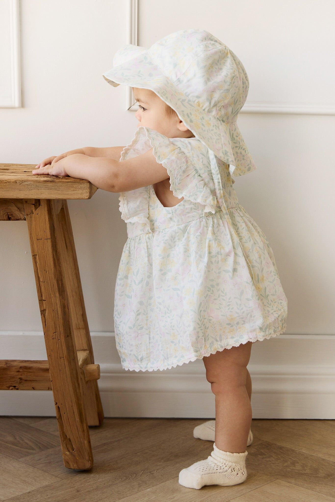 【預購】JAMIE KAY - Organic Cotton Noelle Hat（Daphne Egret）