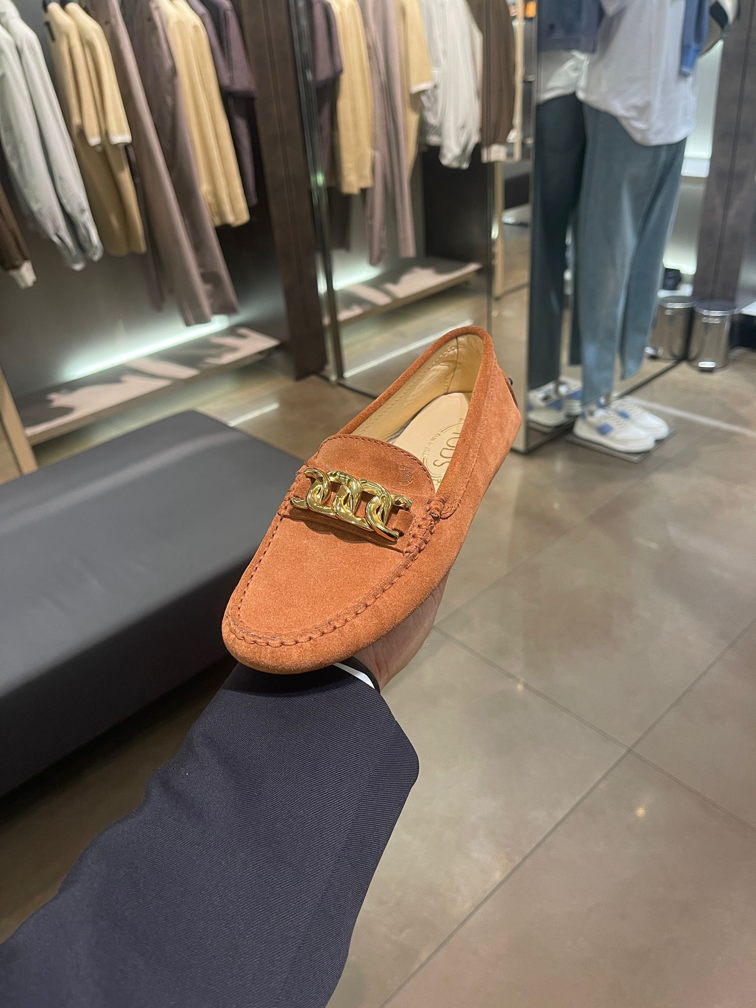 Tods XXW00 women Suede Loafers Camel