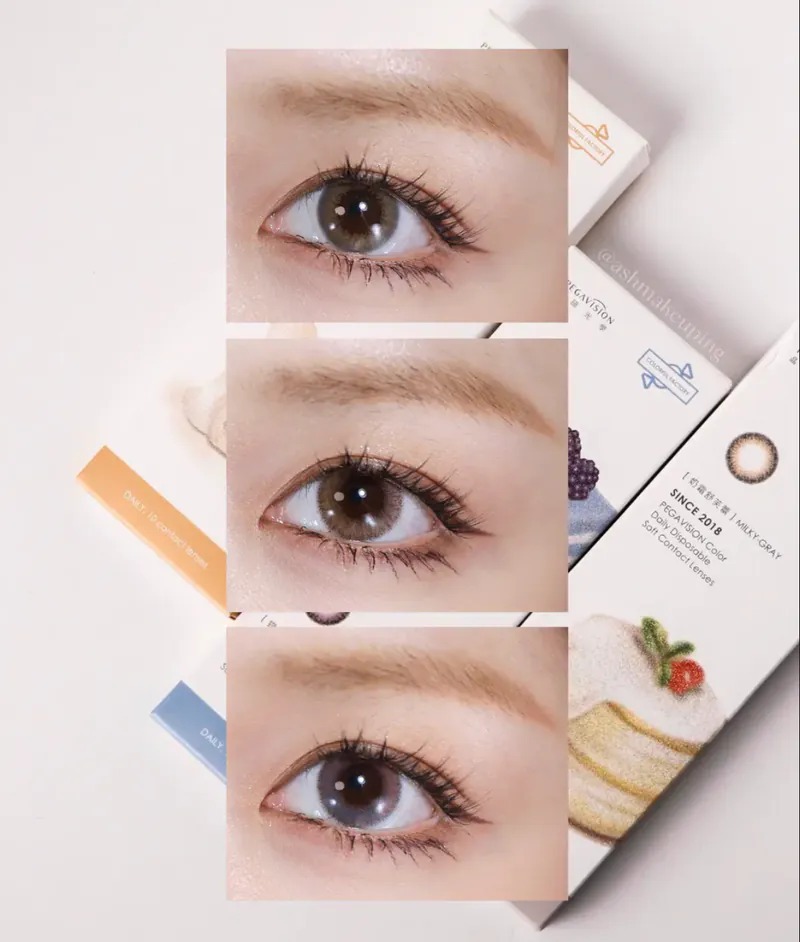 晶碩 Pegavision 糖彩製造所 蝶豆藍絲絨｜日拋彩妝隱形眼鏡｜每盒10片