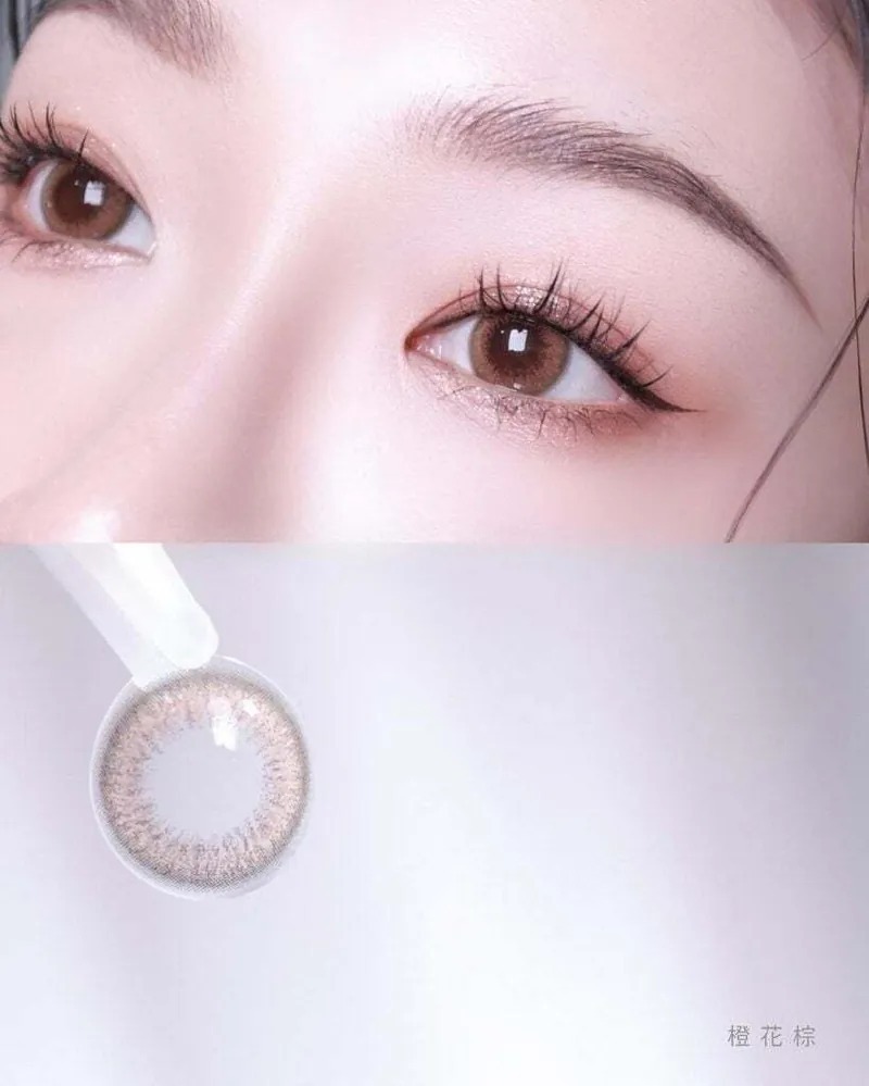 晶碩 Pegavision 香水維他命系列 橙花棕｜日拋彩妝隱形眼鏡｜每盒10片